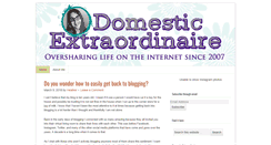 Desktop Screenshot of domesticextraordinaire.com